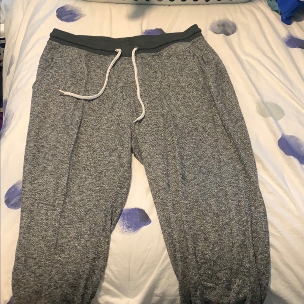 Heathered grey sweatpants